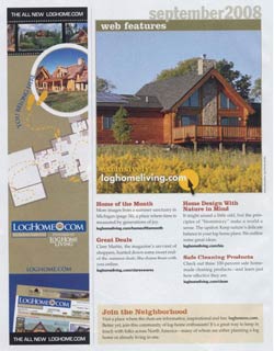 Log Home Living - September 2008